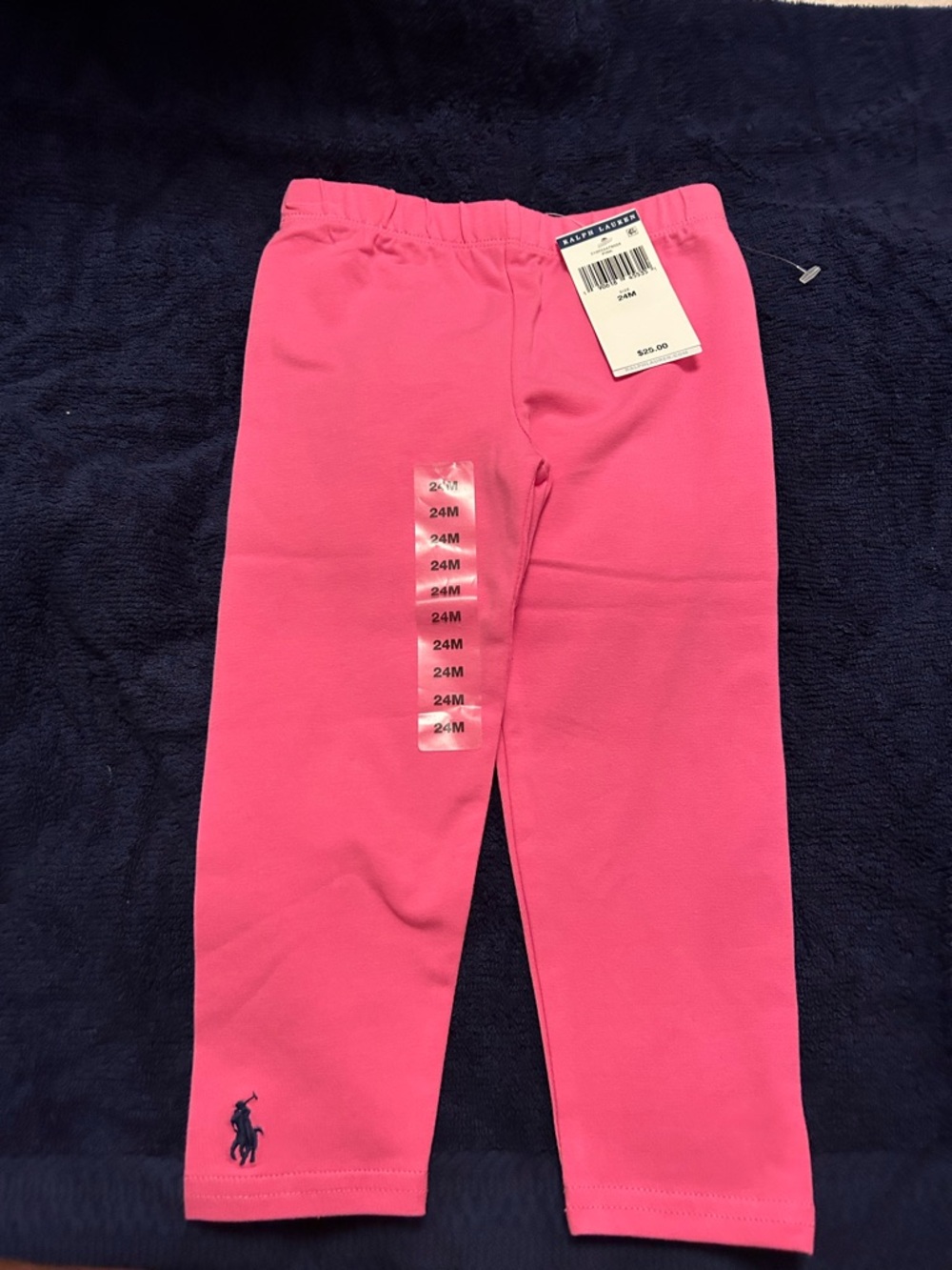 Ralph Lauren Bright Pink Toddler Leggings